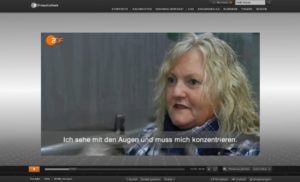 Gehörlose LKW-Fahrerin Verena Künne bei der Arbeit
